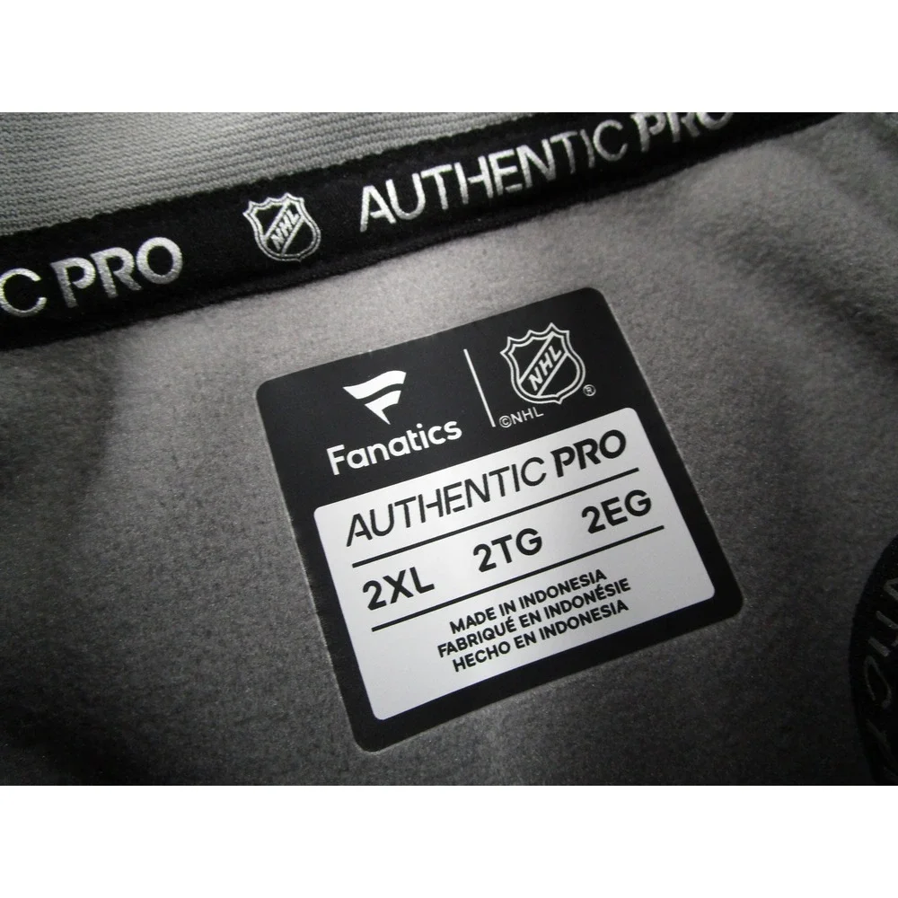 Fanatics Authentic Pro Los Angeles Kings Mens 2XL Gray Quarter Zip Pullover NHL